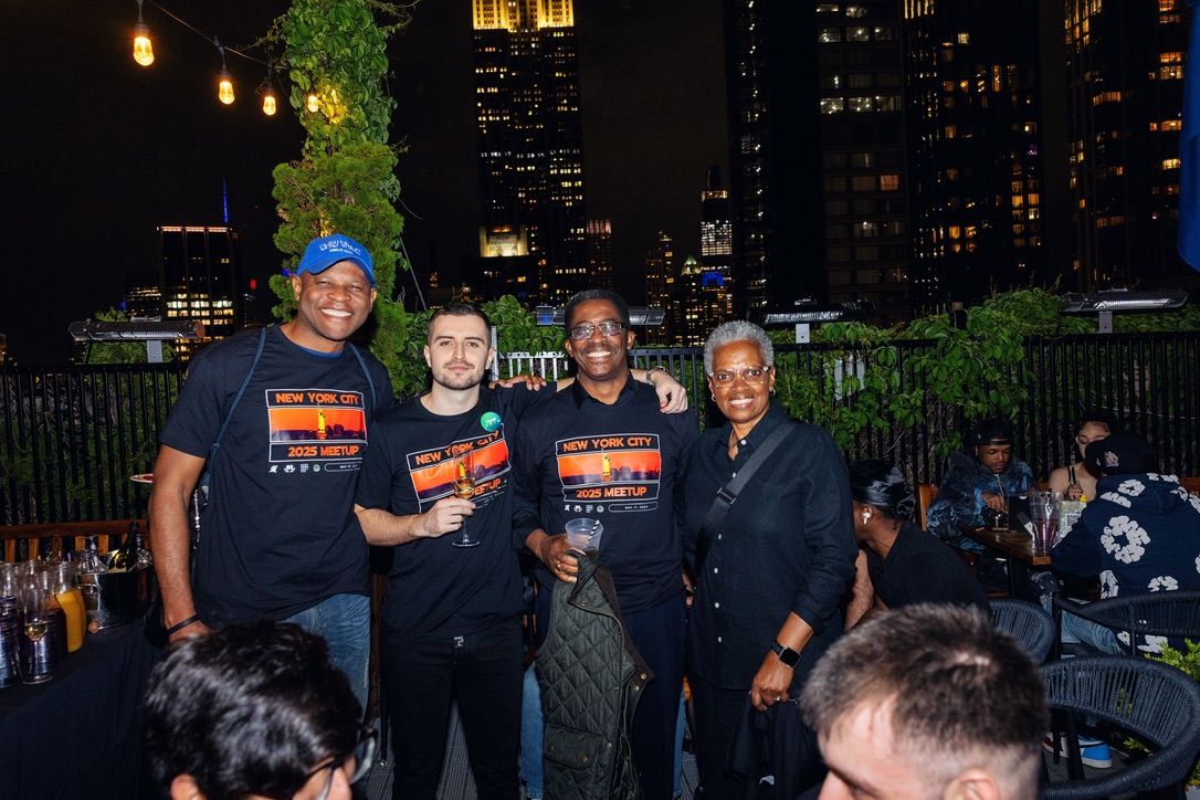 Members on the rooftop at the NYC meetup