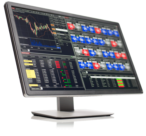 NinjaTrader platform charts, order flow and market analyzer